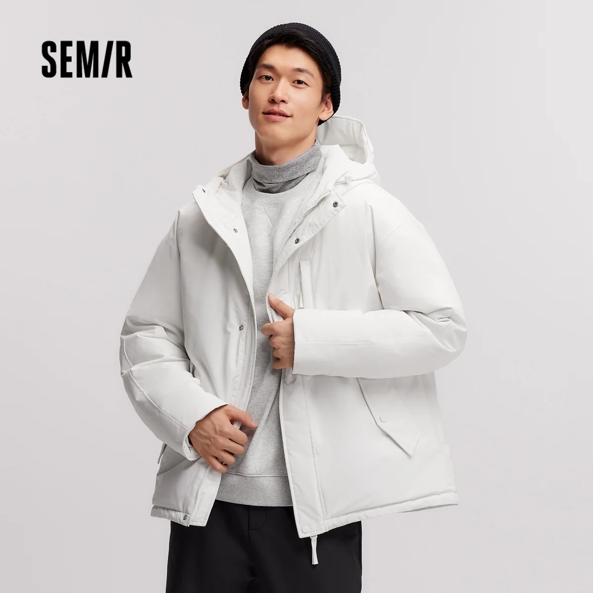 Casaco Masculino Semir 2025 de Inverno Impermeável, Resistente a Óleo, Manchas e Desgaste, Respirável e Quente