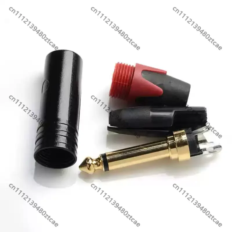 Pure Copper 6.35mm TRS Stereo Audio Plug 6.5mm Three Core Connector For Microphone Mixer Audio Connection