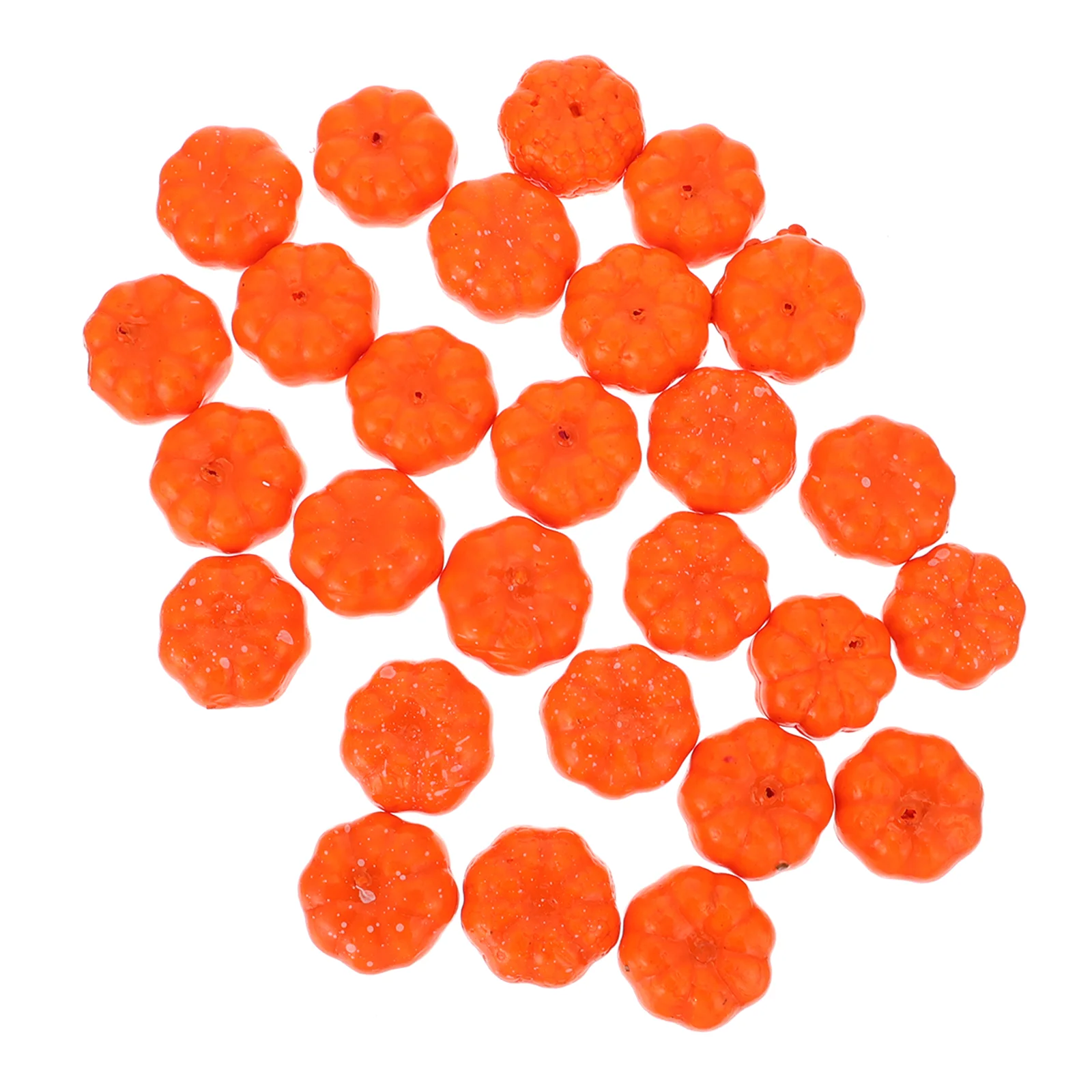 50 pezzi simulazione zucca modello vetrina ornamenti oggetti di scena realistici decorazioni arancione