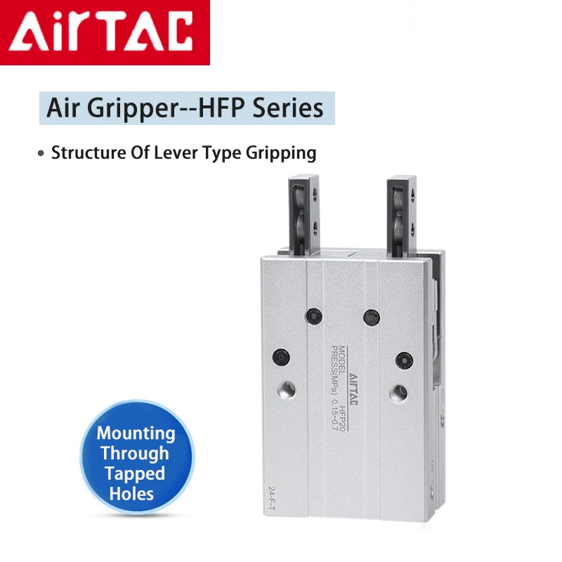 Airtac HFP/HFR-10/10/20/25/32 Doppelzylinder-Greifer, mechanischer Parallel-Pneumatikzylinder mit Kolben – Detail 10