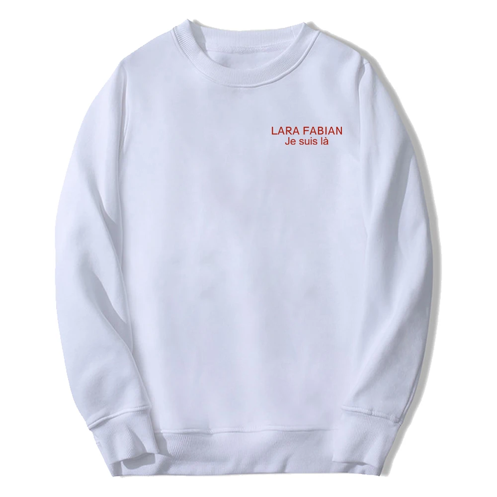 Lara Fabian Jizѕѕ Ià Merch للجنسين بياقة دائرية وأكمام طويلة ملابس الشارع الشهير للرجال والنساء بلوزات ملابس عصرية #2