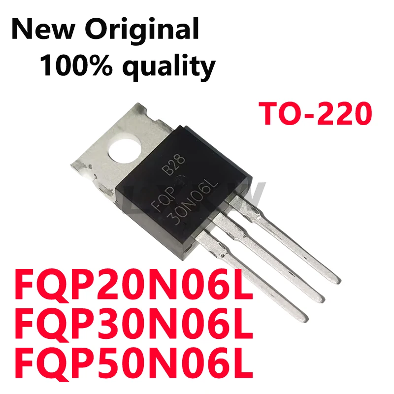 10/PCS New FQP20N06L FQP20N06 FQP30N06L FQP30N06 FQP50N06L FQP50N06 TO-220 Field-effect transistor In Stock