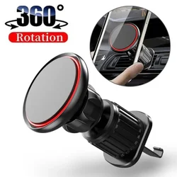 New Magnetic Car Phone Holder 360° Rotation Car Air Vent Clip Strong Magnet Mobile Cellphone Stand for iPhone Xiaomi Samsung