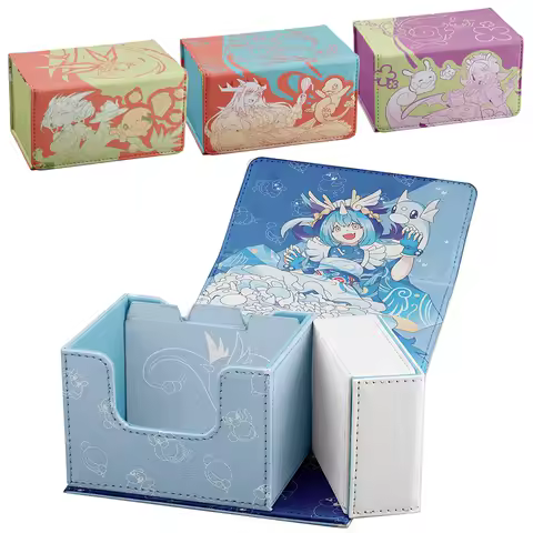 Yugioh Dragonmaid Deck Box High-Capacity Yu-Gi-Oh! OCG DTCG MTG PKM PTCG Trading Cards Pu Leather Storage Box 200+