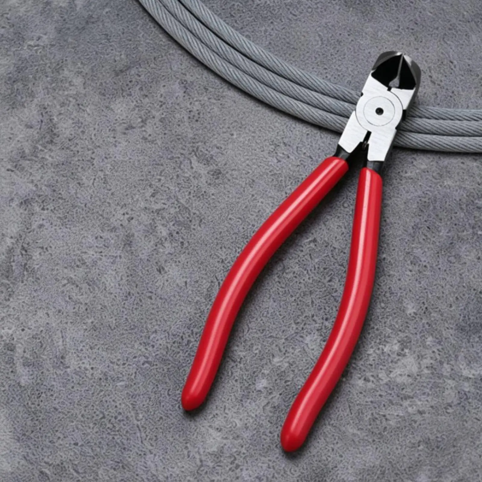End Cutting Pliers High-Hardness Steel End Cutter Pliers Wire Trimmers Coiled-Loaded Side Trimmers Compact Size for Construction