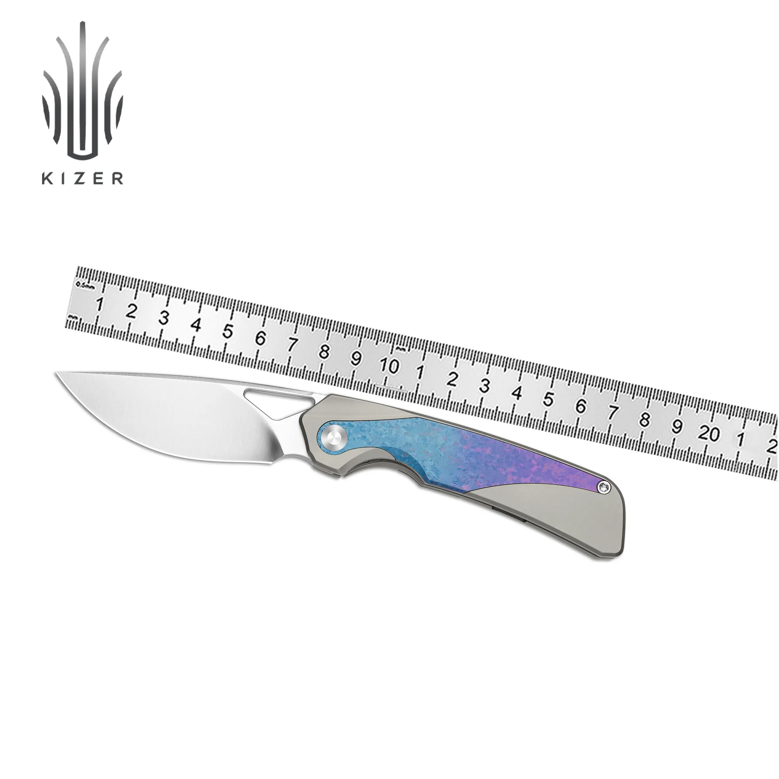 

Kizer Folding Knife Topsail Ki3735A1/Ki3735A2/Ki3735A3/Ki3735A4 Titanium Handle S45VN/M390 Steel Blade Survival Pocket Knives