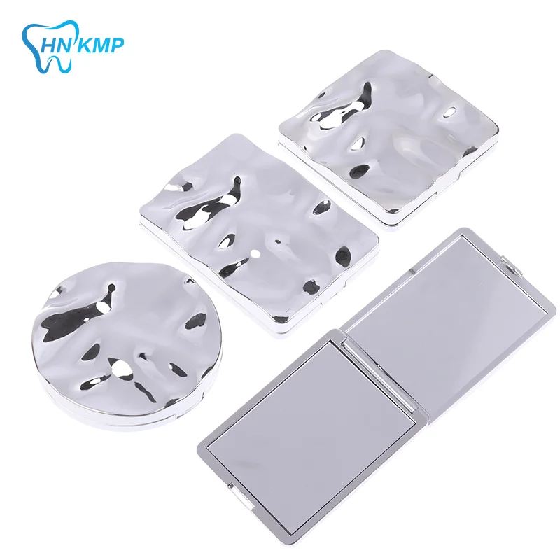 Vloeibare vorm vierkante spiegel Mini draagbare desktop cosmetische spiegel Make-upspiegel Reizen draagbare schoonheidsspiegel