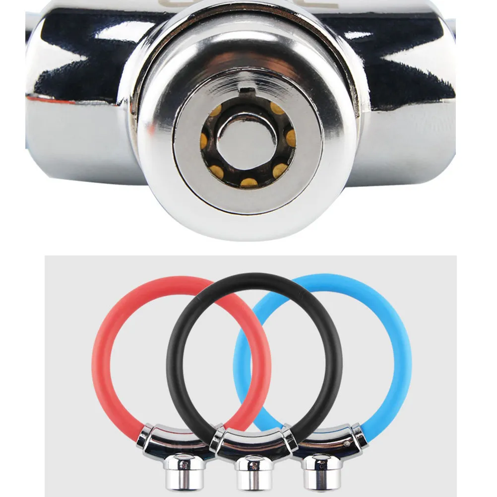 

Усиленный стальной тросовый замок для велосипеда, толстый прочный проволочный замок-подкова, аксессуары для уличных велосипедов, красные велосипедные детали