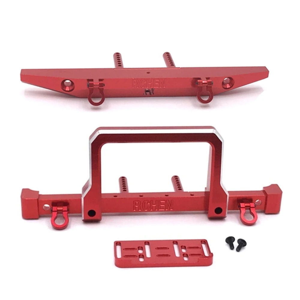 Metal Front and Rear Bumper for Traxxas TRX4 TRX-4 Axial SCX10 90046 AXI03007 MN999 1/10 RC Crawler Car Upgrade Parts,A