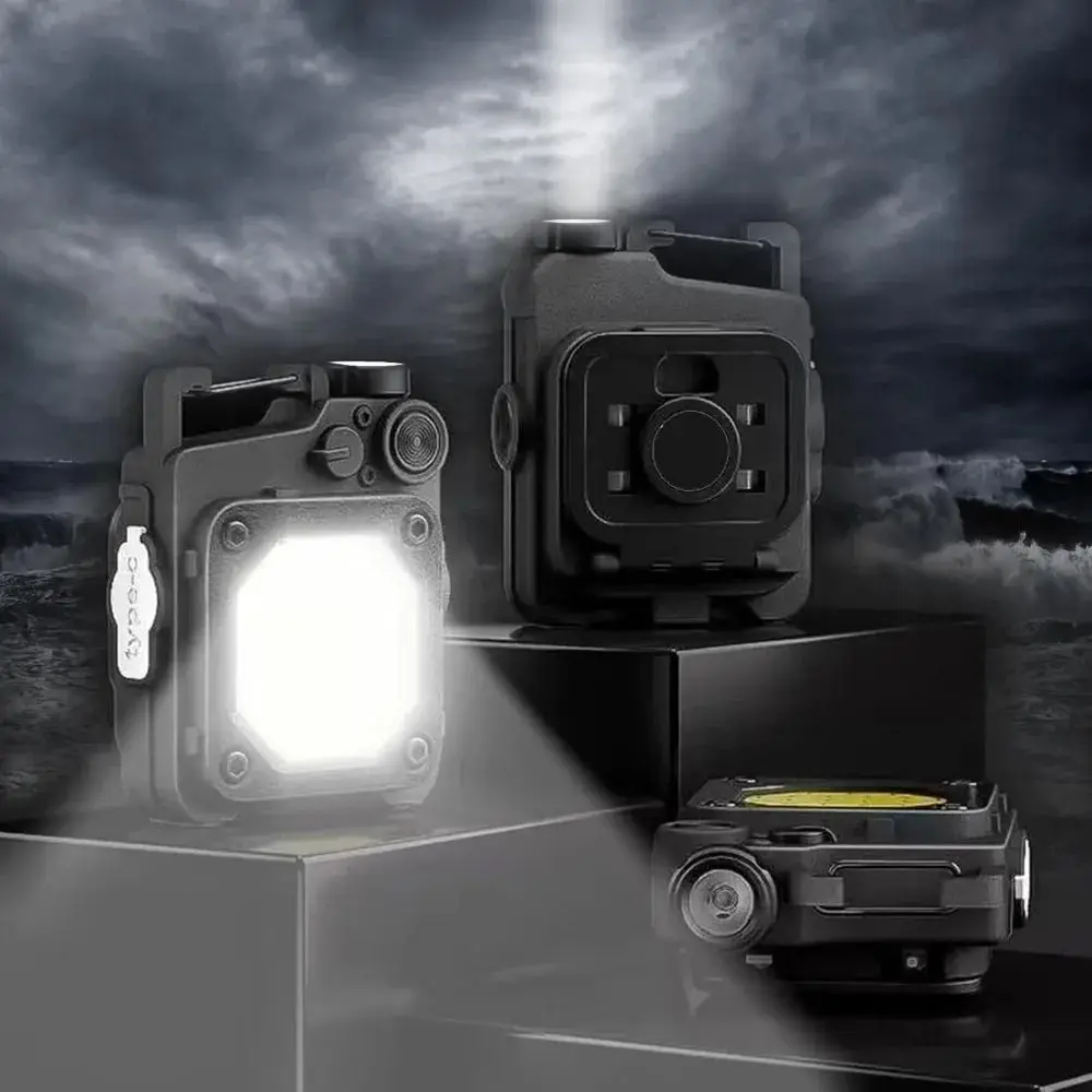 

Super Bright Mini Keychain Flashlight 6 Gears Adjustable Hidden Screwdriver Strong Light Flashlight Rechargeable Waterproof