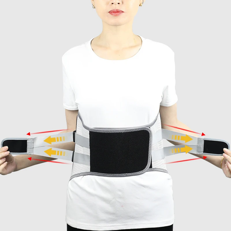 Newest Widen Steel Keel Waist Back Pain Brace Spine Support Lumbar Herniated Disc Sciatica Orthopedic Posture Corrector Belt Men