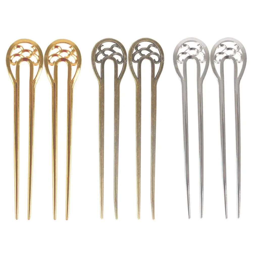

6 Pcs Hairpin Women Headdress Accessories French Pins Gold Simple Ancient Style Hair Sticks Clips Vintage Practical