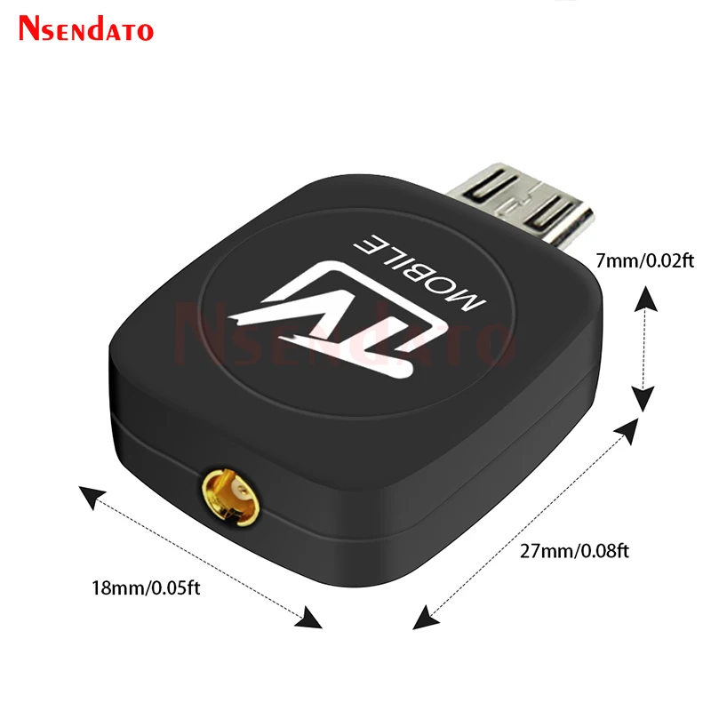 Receptor de sintonizador de TV móvil Digital, Dongle con Antena Digital, Micro USB, DVB, DVB-T, para Android, teléfono móvil, tableta, HDTV