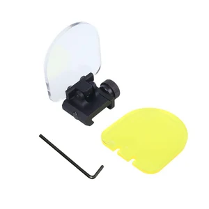 Transparenter kugelsicherer Linsenschutz, rote und grüne Punkt, Sichtlinsenabdeckung, Klappgewehr, Airsoft Scope Shield, Schienenhalterung 8 Hauptverkaufs -Bullet Proof Shield - №6