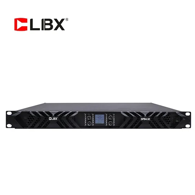 DPB4.32 CLIBX Professional High Power 3200W 4 Channel 1U 2 Ohms Power Amplifier