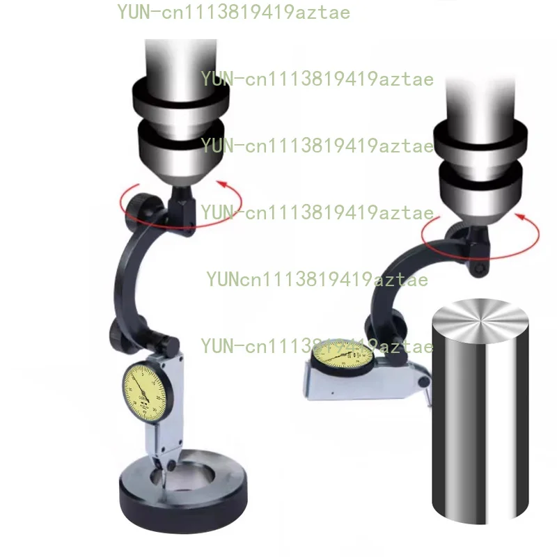 Arc-Shaped Central Table Support with Dial Indicator Measuring Tool for Assembly