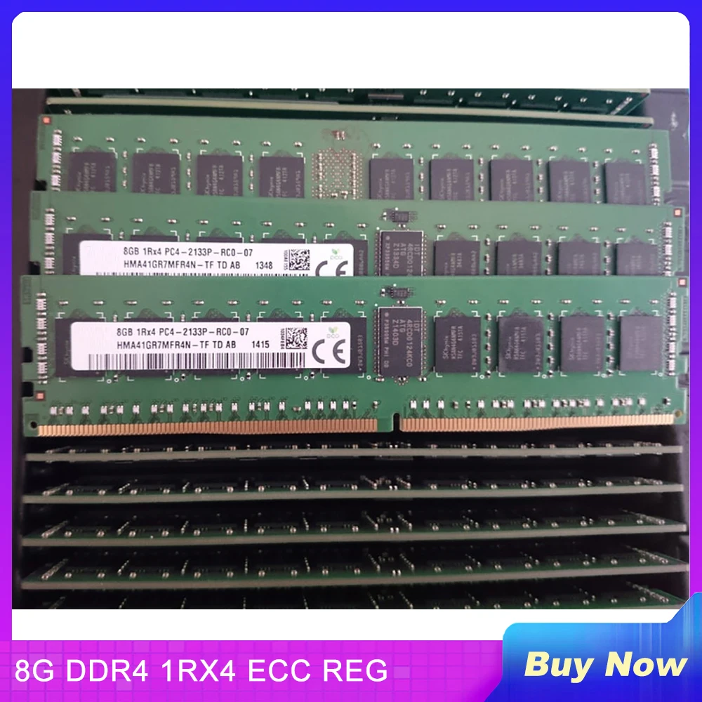 

1 PCS Memory For SK Hynix RAM 8GB 8G DDR4 1RX4 PC4-2133P-RC0-10 ECC REG