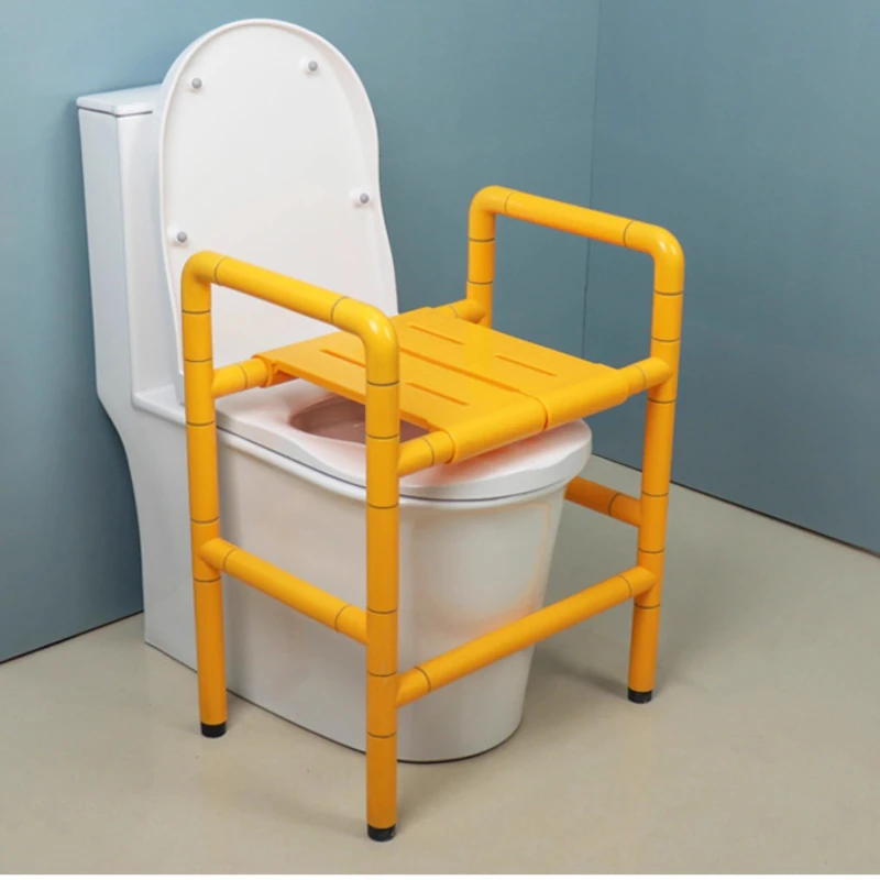 

360° Swivel Shower Toilet Chair, Bathroom Wheelchair Commode Seat, Anti-Slip Bath Stool, Luminous No-Drill Accessible Chair