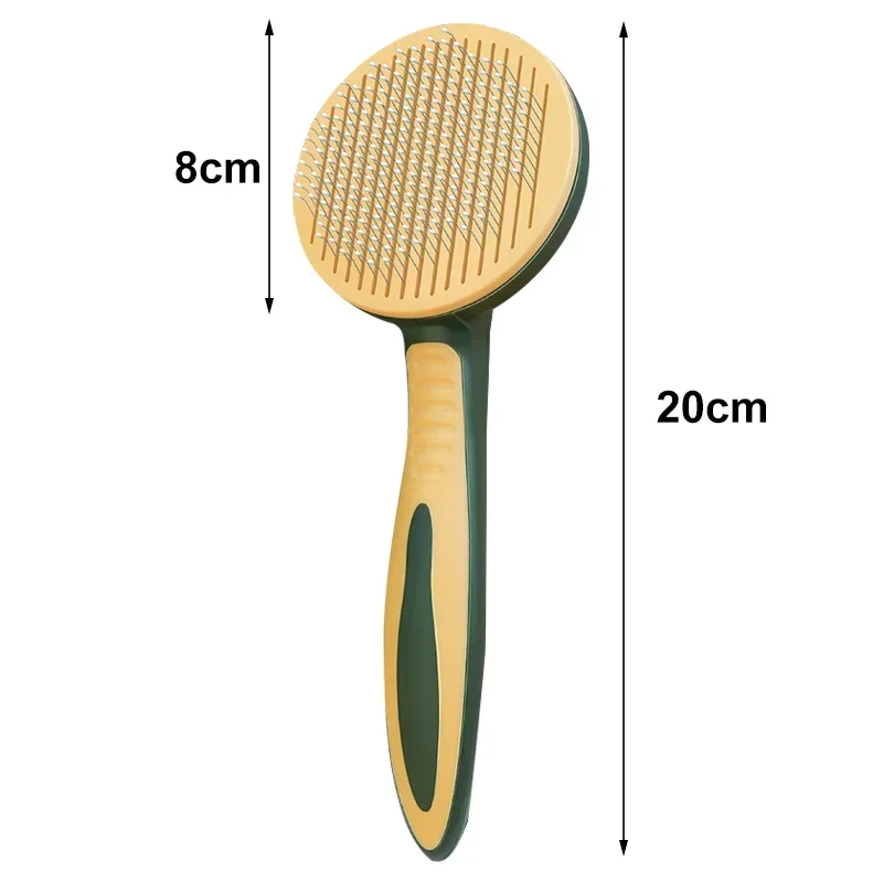 Spazzola autopulente per cani e gatti, strumento per toelettatura, rimuove aggrovigliati sciolti, pettine per massaggio per cuccioli, accessori per gatti