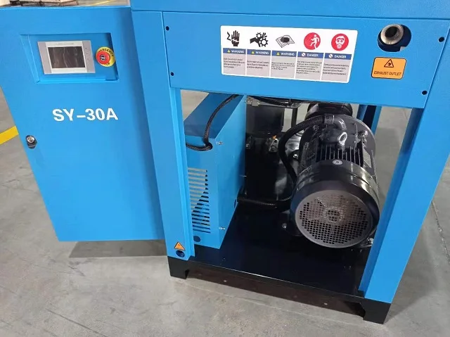 Fixed speed load industrial CE Approved single two Screw Air Compressor 30HP Energysaving