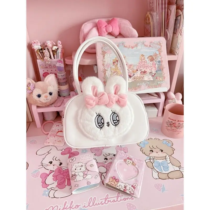 New Cartoon Esther Bunny Handbag Anime Lolita Underarm Bag Trendy New Shoulder Bag Kawaii Girl Fashion Matching Creative Gift