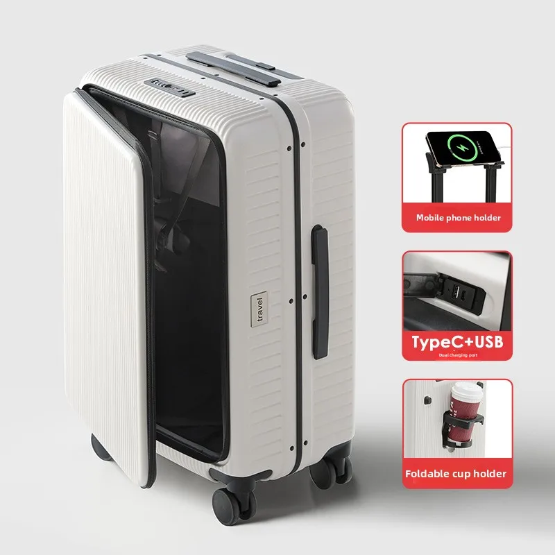 KLQDZMS Cabin Suitcase ABS + PC Boarding Box 20