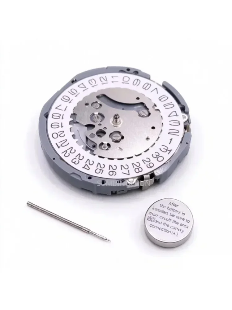 VK63 Japanisches Quarz-Chronographen-Uhrwerk, drei Zeiger, 3 Augen, Datum, 24-Stunden-Anzeige, kleine Sekunde, für die Reparatur und den Austausch von Uhren