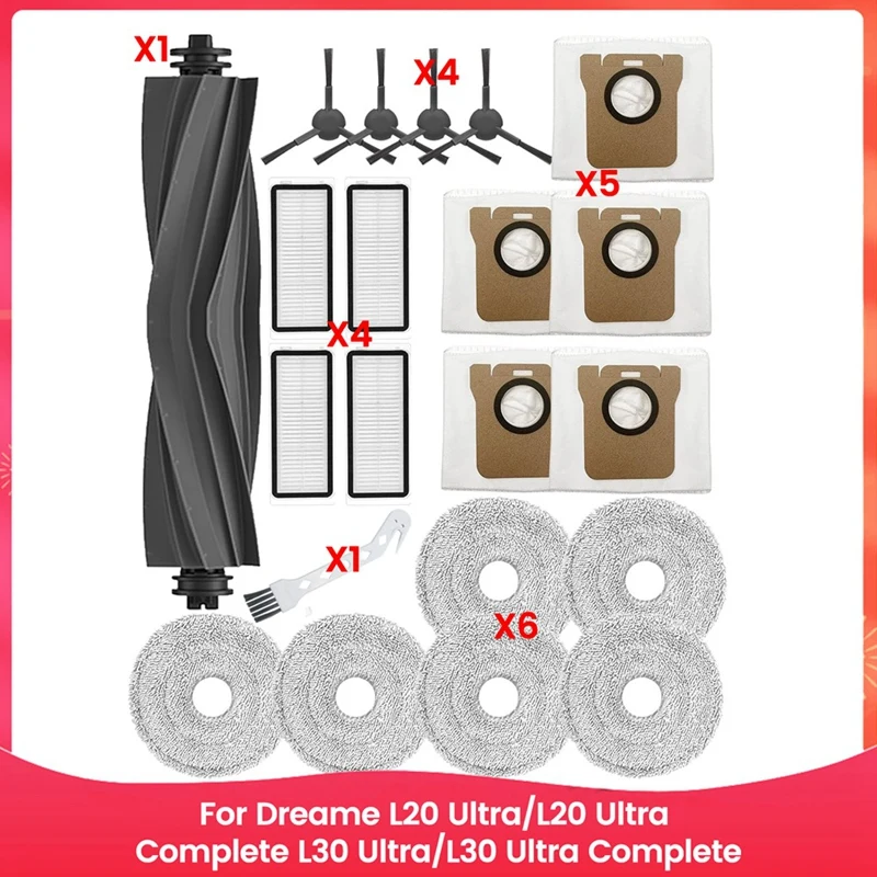 

AA21-Replacement Parts For Dreame L20 Ultra/L20 Ultra Complete, L30 Ultra/L30 Ultra Complete Vacuum Cleaner Accessories
