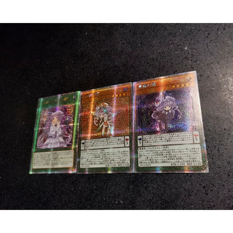 Yu-gi-oh diy acgバトルゲームカード、男の子、収集可能なおもちゃ、クリスマス、誕生日プレゼント用の卓上ゲーム、3ピース/セット