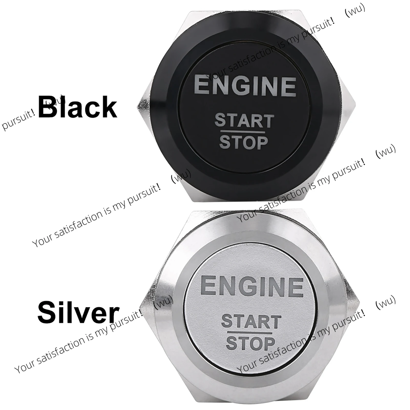 12V Light Emitting Diode Car Engine Start Stop Button Replacement Accessories