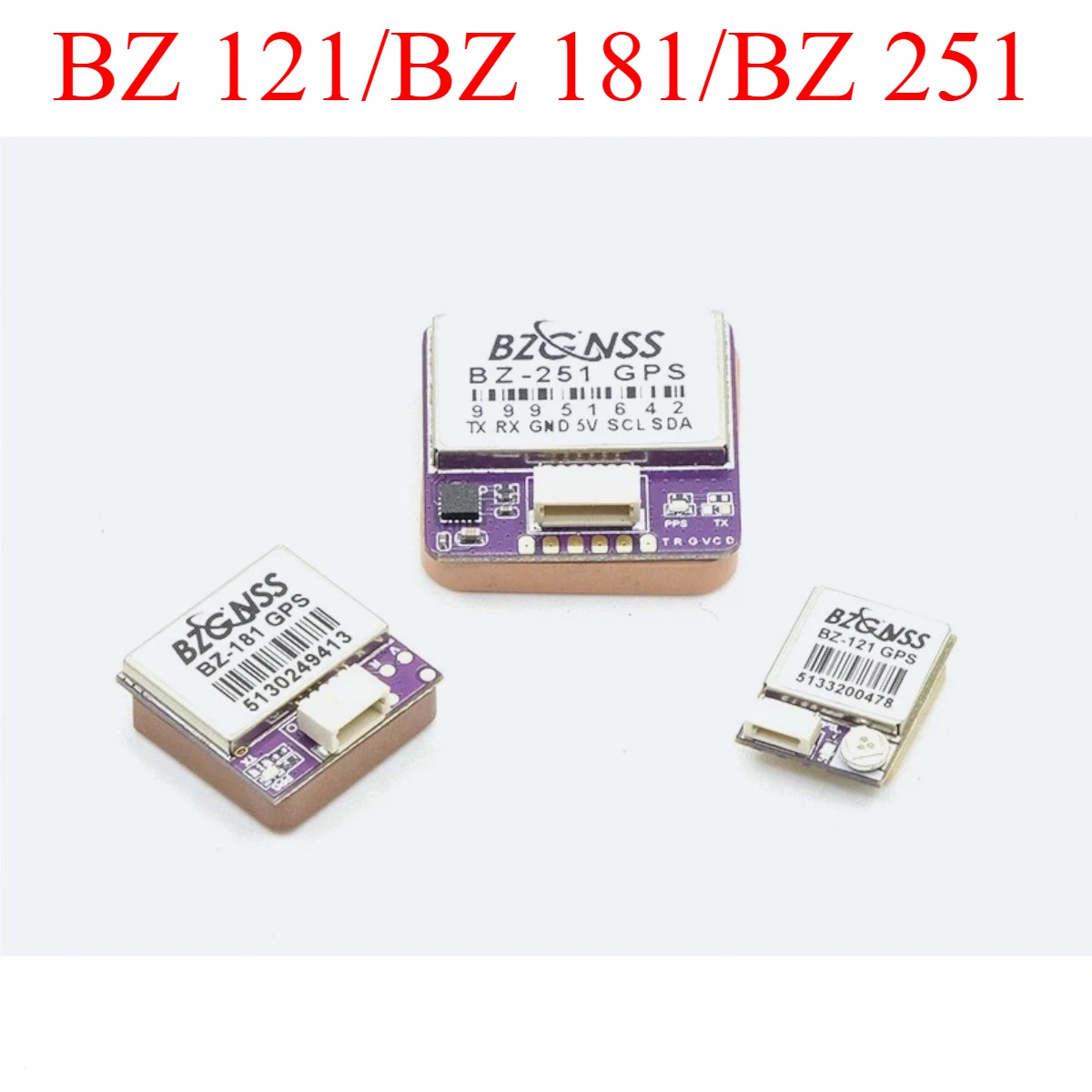 

BZGNSS BZ121 BZ181 BZ251 Dual Protocol GPS Positioning Module Suitable FPV Out Of Control Rescue Fixed-wing Crossing Drones