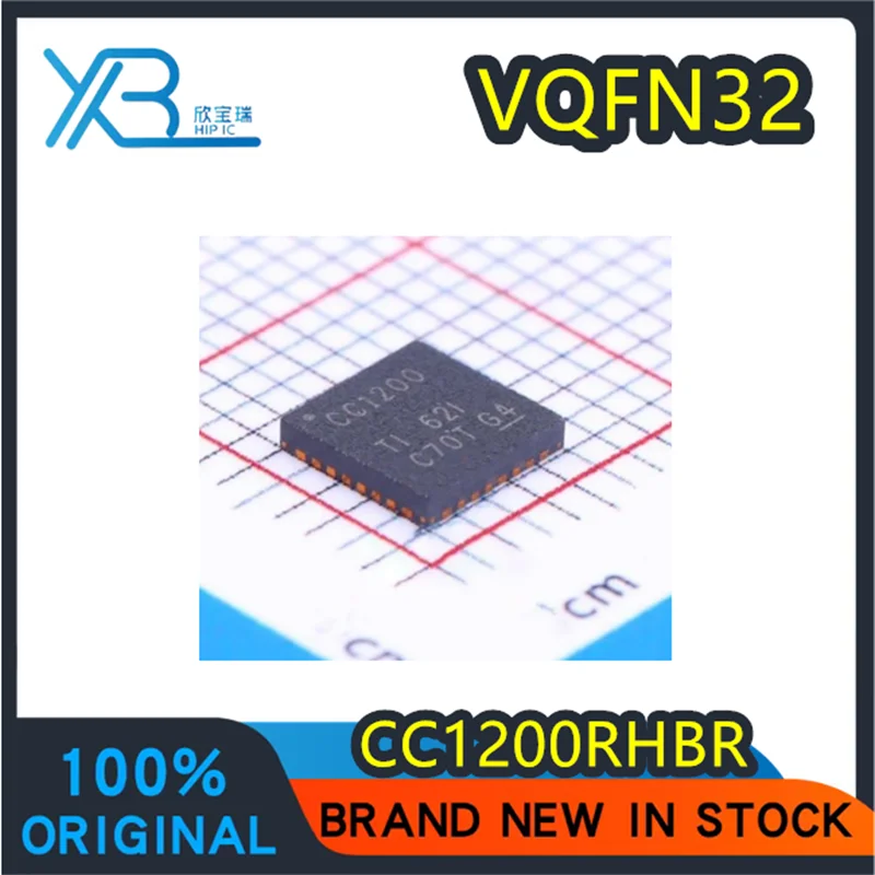 

(5/50 pieces) CC1200RHBR VQFN-32 Silkscreen CC1200 Brand new original high performance low power wireless transceiver IC