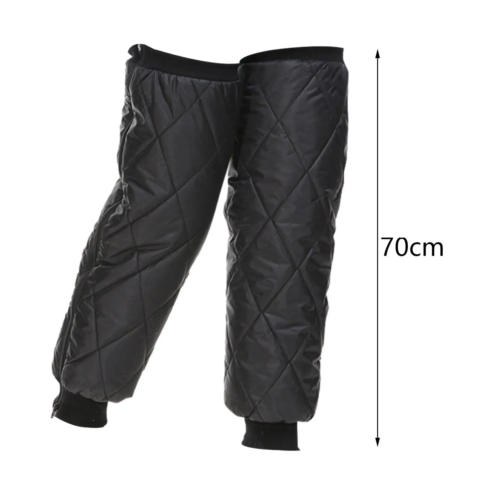 1 คู่ขาอุ่นขายาวแขนซิปเข่า Pads Windproof ขา Gaiter สําหรับจักรยานตกปลาขี่จักรยานฤดูหนาวเย็นสภาพอากาศ