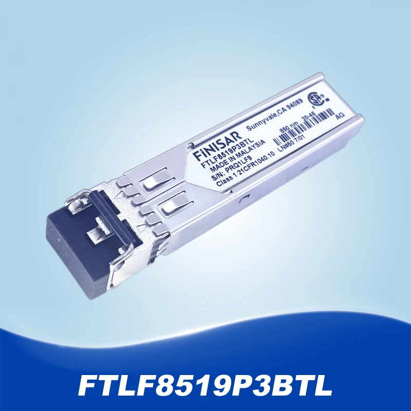 Technologie optique multimode FTLF8519P3BNL, FTLF8519P3BTL, FTLF8519P2BCL, FINISAR, 1.25g, 850nm, 500m, technologie transcsec, déchets, 1G, SX