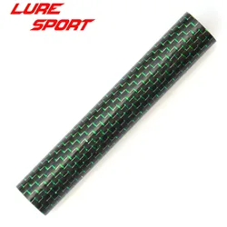 LureSport 70mm 85mm 4pcs woven carbon tube gold red blue thread carbon blank Rod building component  Pole Repair DIY Accessories