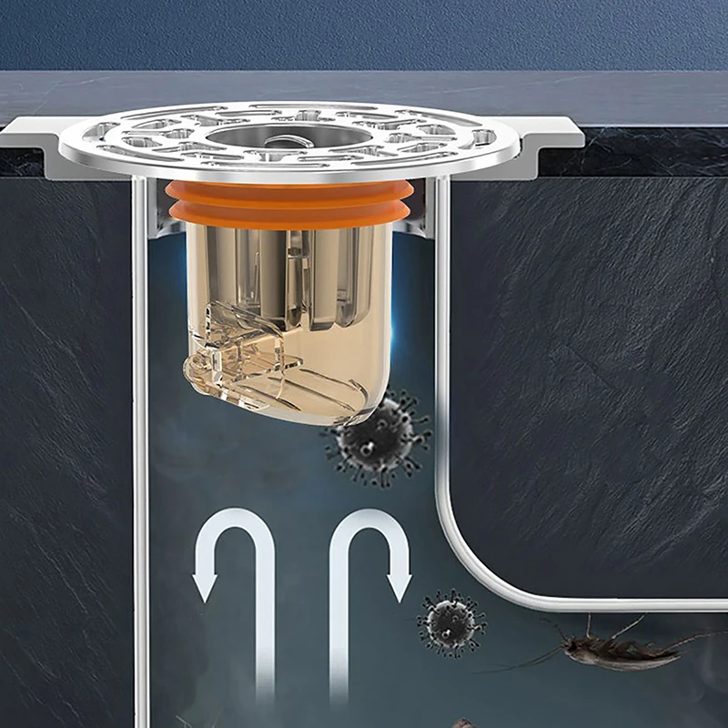 Floor Drain Core Shower Floor Drain Plug Sewer Core Toilet Insect-proof Anti-odor Floor Drain Cover Bathroom Accessories