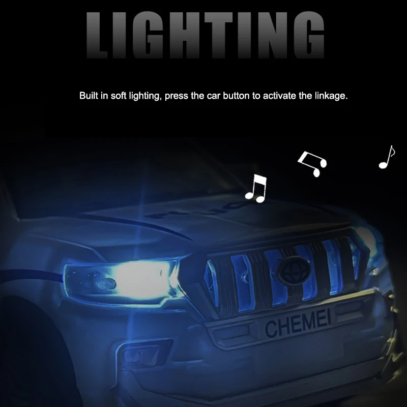 1:24 Mini Car Pull-back Car Toy Police car Model Sound And Light Vehicle open door Simulation Commercial Car Model Boy Collectio