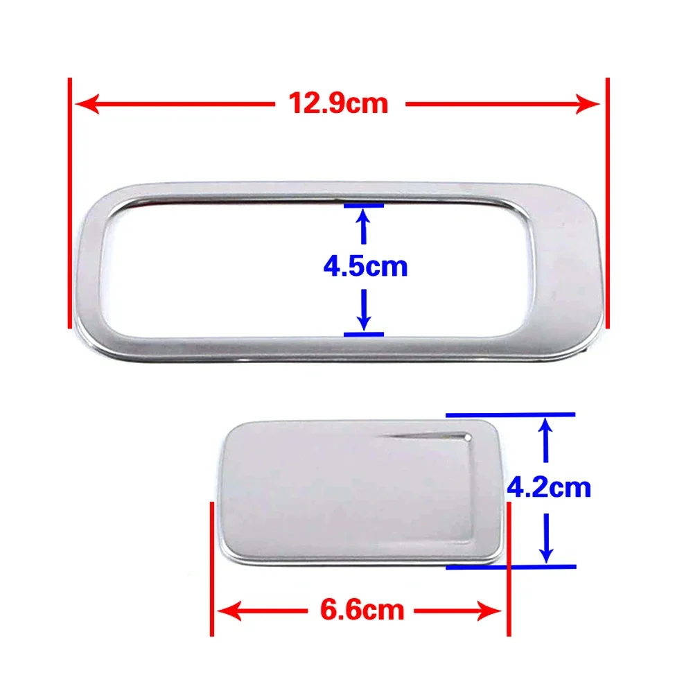 For Volkswagen VW Tiguan MK2 2017-2019 Storage Box Glove Box Glovebox Switch Button Cover Trim Stainless Steel Sticker