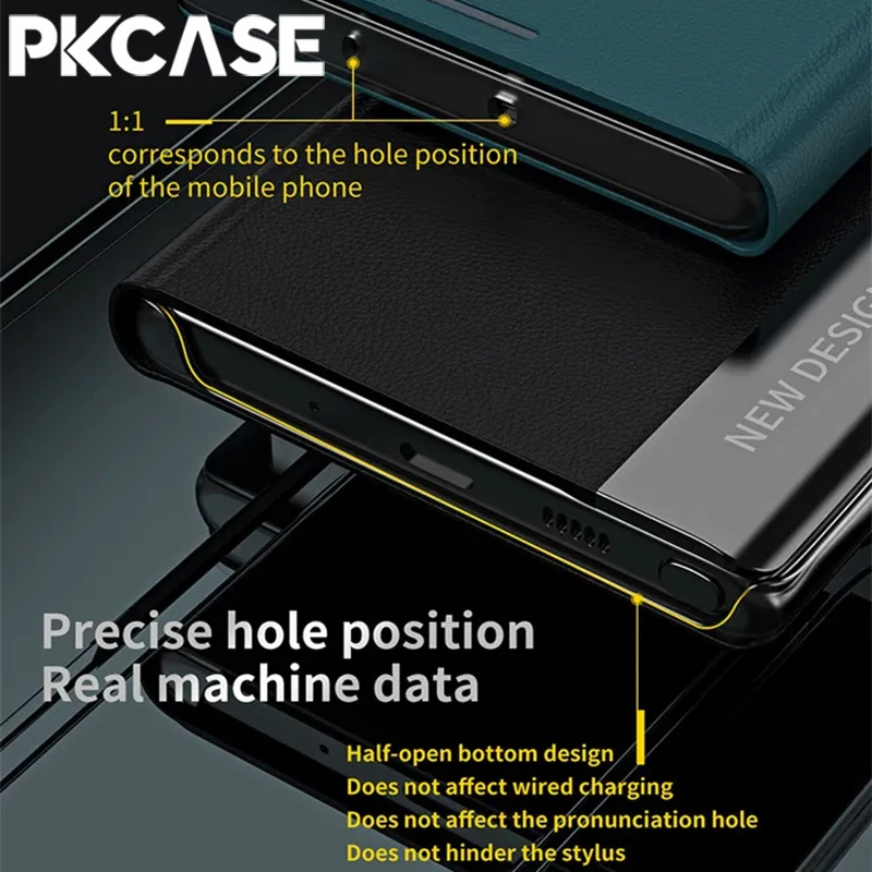 เคสหนังแม่เหล็กแบบพับได้ PKCASE สำหรับ Honor 400 300 Pro 200 X60 X9 X7 X9A X9B X9C X8B X7B  ฝาปิดสำหรับ Magic 7 6 Lite Play 6T Pro