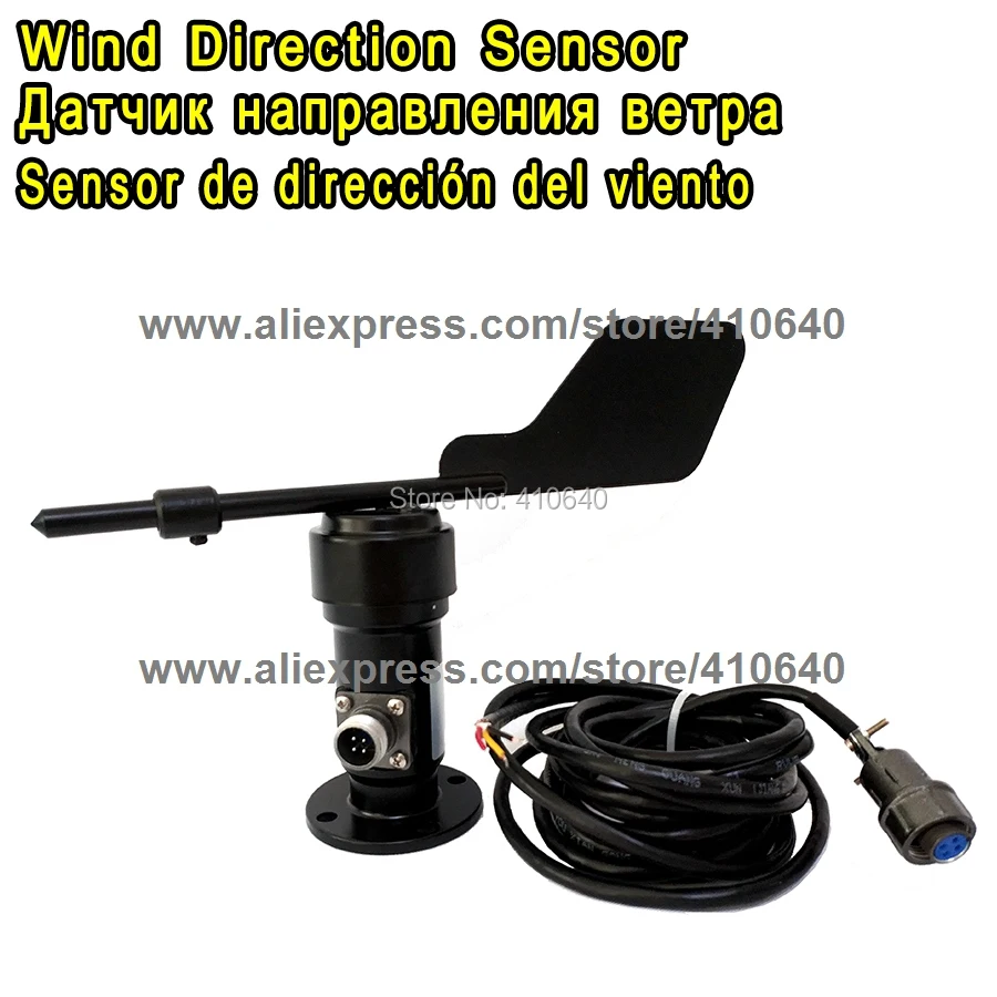 

Aluminium Alloy Wind Direction Sensor Voltage Type 0 to 10V Wind Direction Sensor Power Supply DC12 to 24V Connection Air Plug