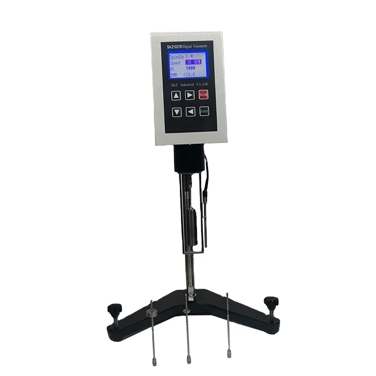 

10-10*104 mPa.s,Rotor speed: 6/12/30/60 r/min Digital rotating viscometer for oil paint plastics coating