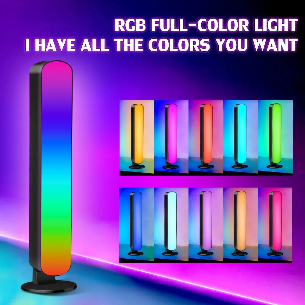 USB 5V RGB IC Desktop Ambient Light with Music Rhythm Function for Gaming Room Decorative Upgrade Desktop Light
