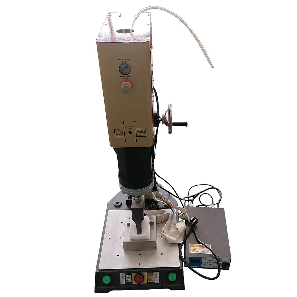 Manual Ultrasonic Digital Ribbon Welding Machine For Nylon Strap And 3 Mm Thick Polypropylene Tape Condition New