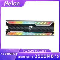Netac SSD M.2 NVMe Drive RGB 2TB 1TB 500GB Hard Disk 3500MB/s PCIe3.0 Internal Solid State Drives 2280 with heatsink for Desktop