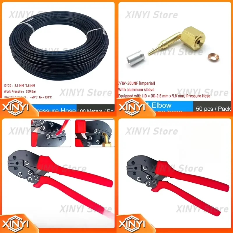 Crimping Tool for HVAC Refrigeration Systems for R22 R410A R134a R404A R407C High Low Pressure Air Conditioning Refrigerant