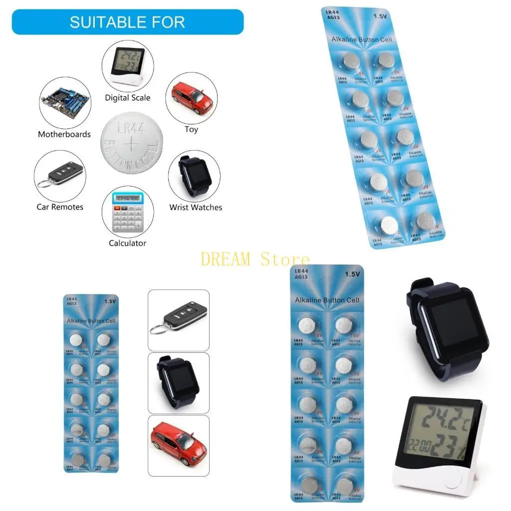 10pcs LR44 AG13 A76 357 High Energy 1,5 В кнопка монета батареи сотовой связи 1,5 В лучшая продажа