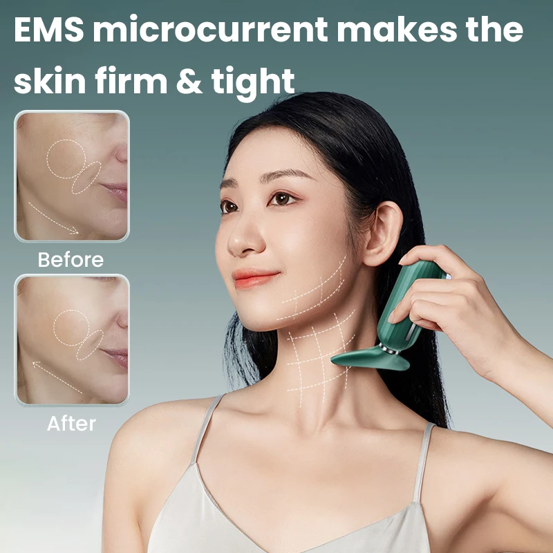 جهاز تجميل الوجه والرقبة، آلة شد الوجه، الذقن المزدوجة LED المضادة للتجاعيد، مزيل الذقن المزدوجة، تدليك الوجه