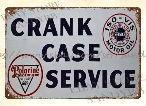 Polarine Crank Case Service metal tin sign  reproduction sale