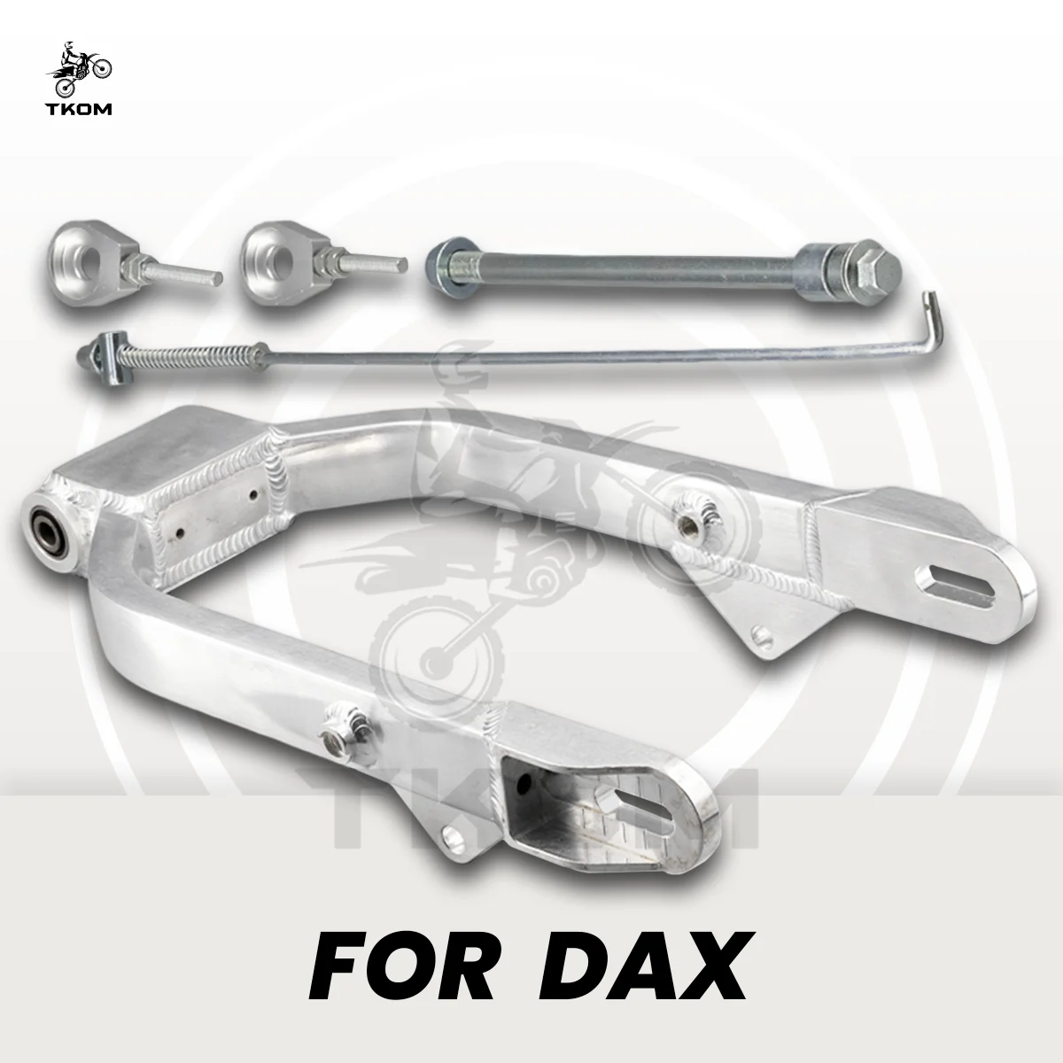 Brazo oscilante extendido CT70 K0 +2 pulgadas con tornillo para brazo oscilante para Honda CT70 DAX Mini Bike con rueda de 12 pulgadas