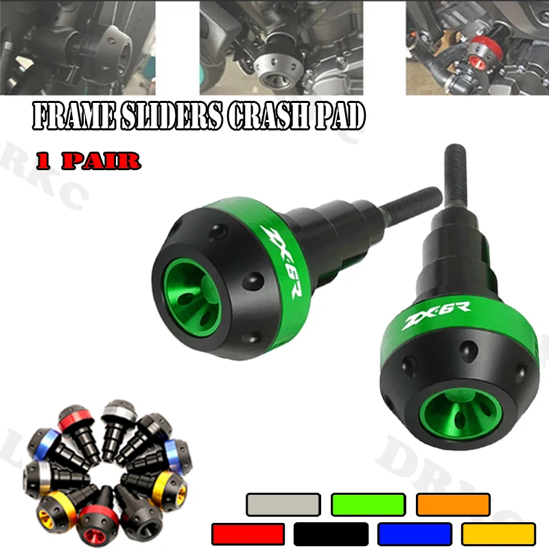 

For KAWASAKI ZX-6R (ZX6R) 2006-2019 Motorcycle Engine Protection - Frame Sliders/Crash Pads/Falling Protector Guards